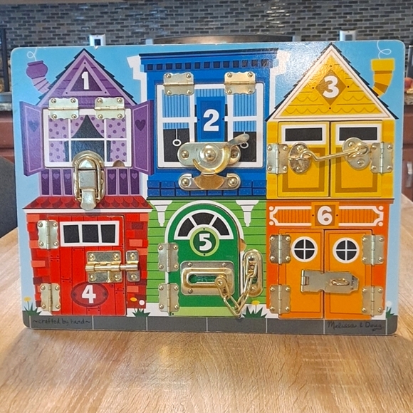 Melissa & Doug Toys Melissa Doug Latches Wooden Board Puzzle Poshmark